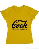 Tricou ADLER dama Taste the difference Galben