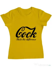 Tricou ADLER dama Taste the difference Galben