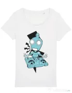 Tricou STANLEY STELLA dama Dj robot Alb