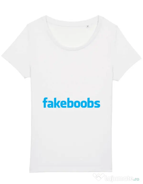 Tricou STANLEY STELLA dama Fakeboobs Alb