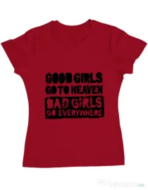 Tricou ADLER dama Good girls Rosu