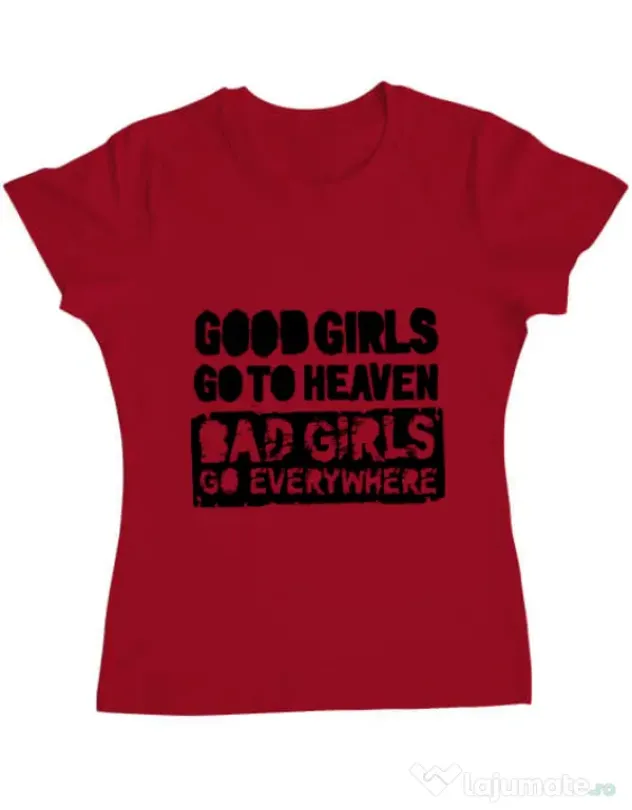 Tricou ADLER dama Good girls Rosu