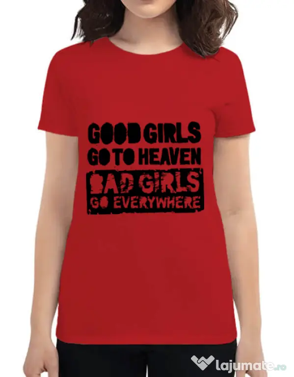 Tricou ADLER dama Good girls Rosu