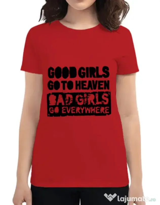Tricou ADLER dama Good girls Rosu