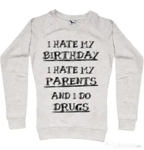 Bluza ADLER dama I hate Migdala melanj