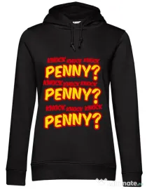 Hoodie dama cu gluga Knock Penny Negru