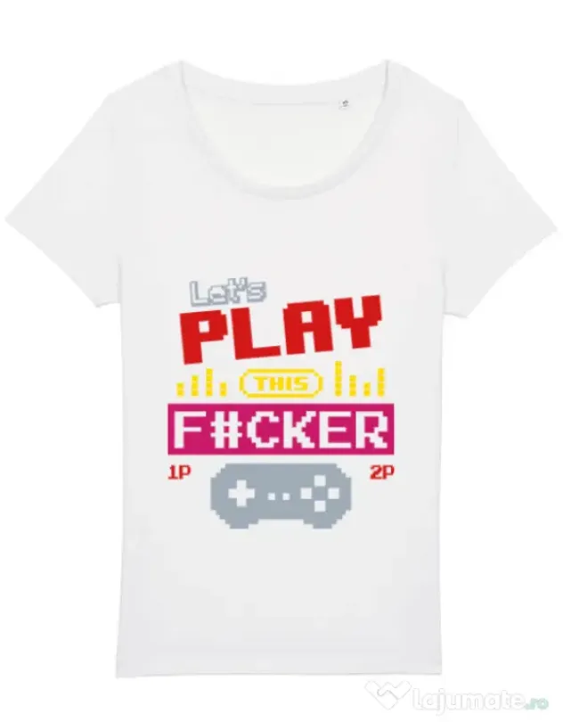 Tricou STANLEY STELLA dama Lets play this Alb