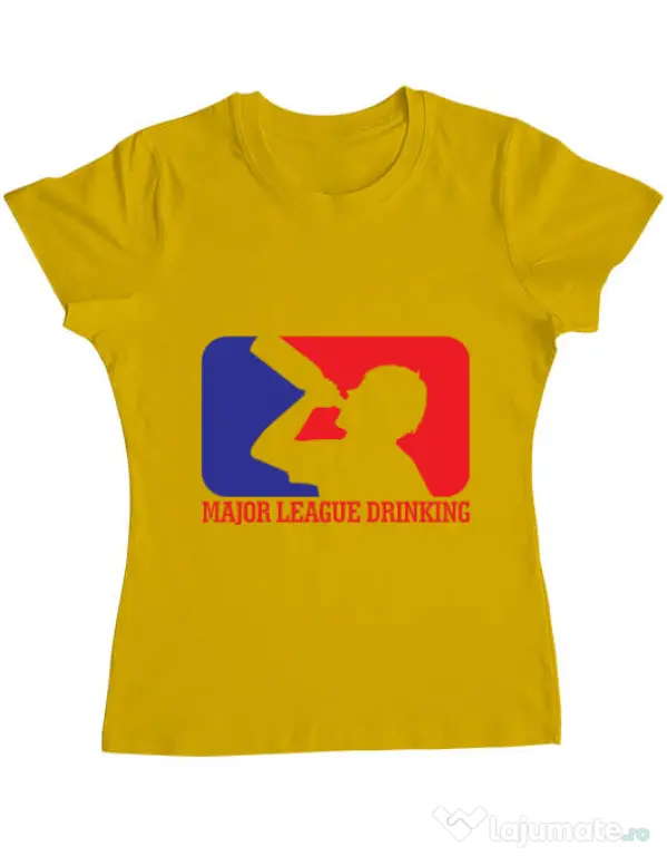 Tricou ADLER dama Major league Galben