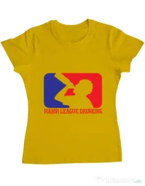 Tricou ADLER dama Major league Galben