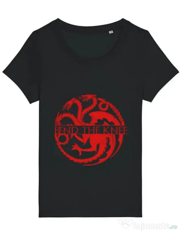 Tricou STANLEY STELLA dama Bend the knee Negru