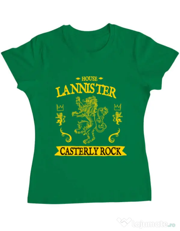 Tricou ADLER dama House Lannister Verde mediu
