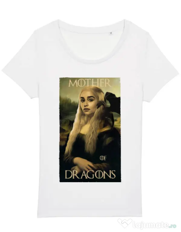 Tricou STANLEY STELLA dama Mother of dragons 3 Alb