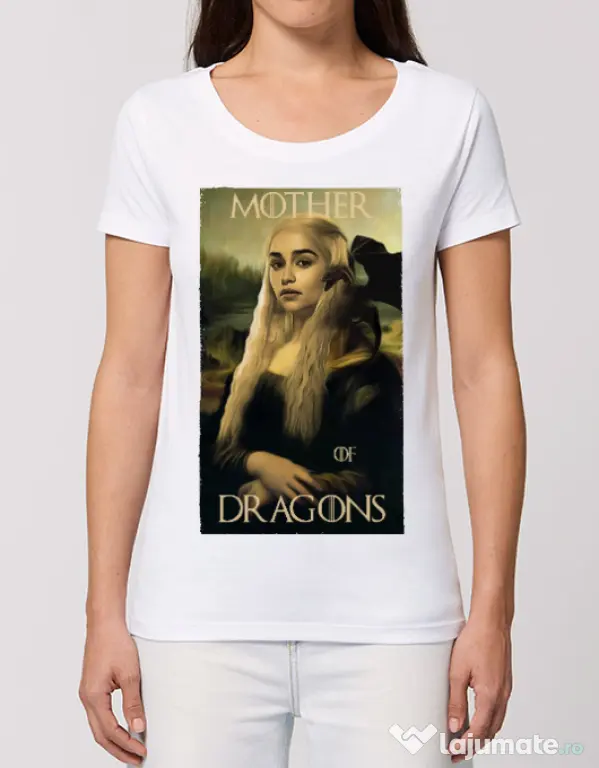 Tricou STANLEY STELLA dama Mother of dragons 3 Alb