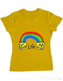 Tricou ADLER dama Life Galben