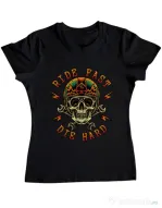 Tricou ADLER dama Bad rider Negru