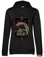 Hoodie dama cu gluga Skullcross Negru