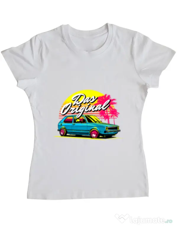 Tricou ADLER dama Das original Alb