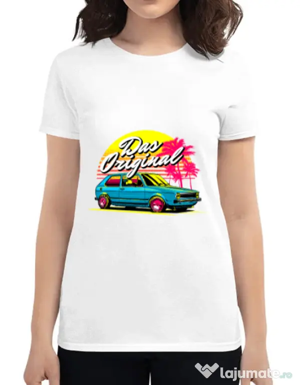 Tricou ADLER dama Das original Alb
