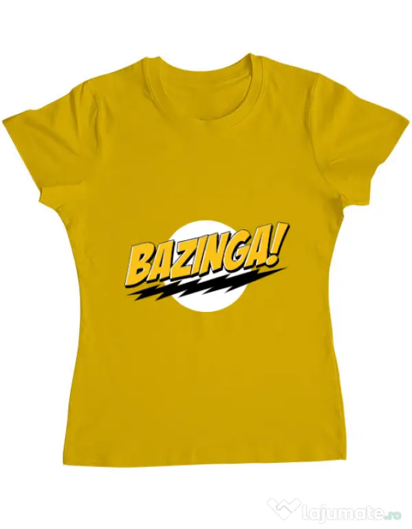 Tricou ADLER dama Bazinga Galben