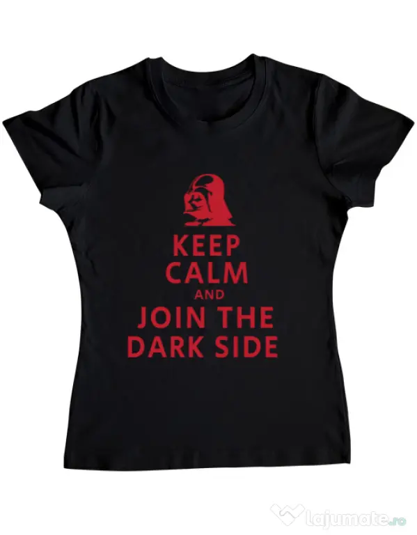 Tricou ADLER dama Join the darkside Negru
