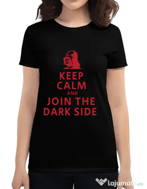 Tricou ADLER dama Join the darkside Negru