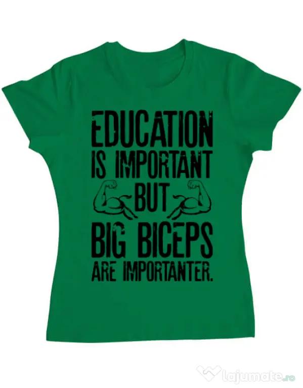 Tricou ADLER dama Big biceps Verde mediu