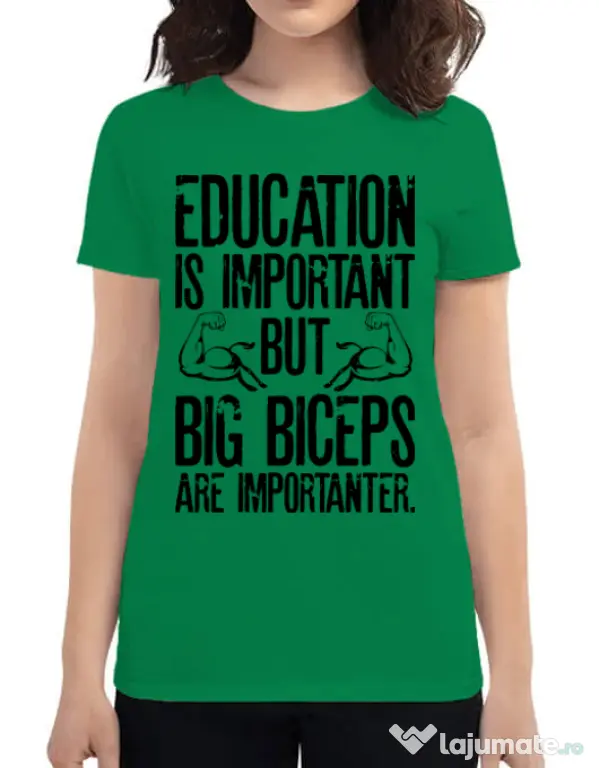 Tricou ADLER dama Big biceps Verde mediu