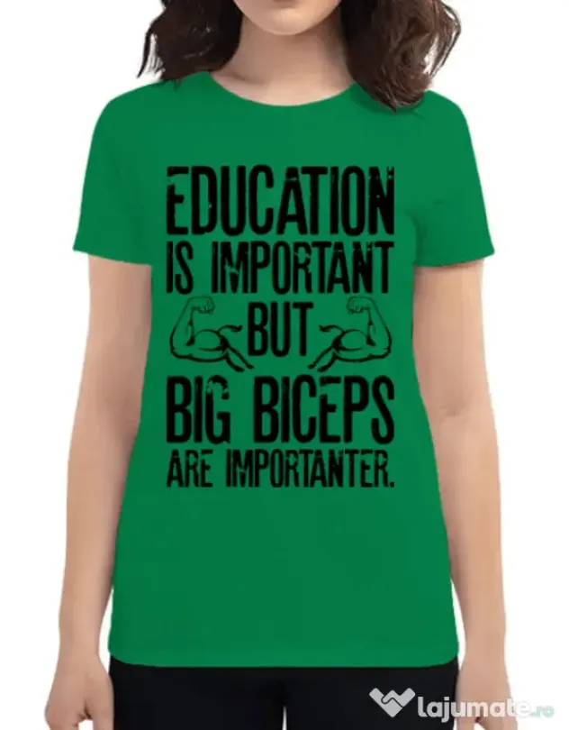 Tricou ADLER dama Big biceps Verde mediu