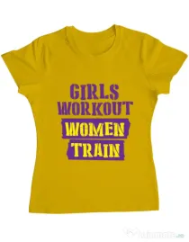 Tricou ADLER dama Women train Galben
