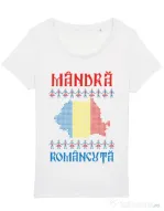 Tricou STANLEY STELLA dama Mandra romancuta Alb