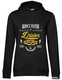 Hoodie dama cu gluga Dristor Negru