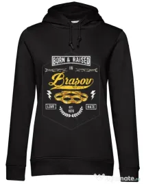 Hoodie dama cu gluga Brasov Negru