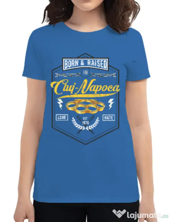 Tricou ADLER dama Cluj Napoca Albastru azuriu