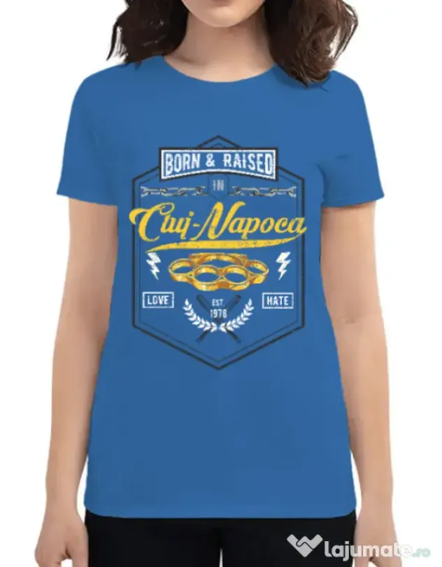 Tricou ADLER dama Cluj Napoca Albastru azuriu