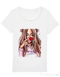 Tricou STANLEY STELLA dama Sniff the life Alb