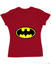 Tricou ADLER dama Batman Rosu