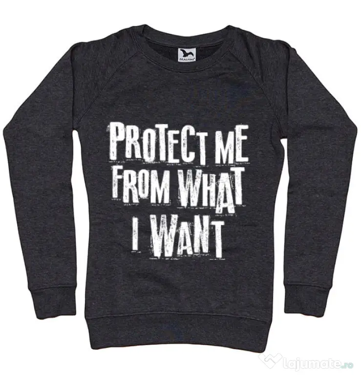 Bluza ADLER dama Protect me Negru melanj