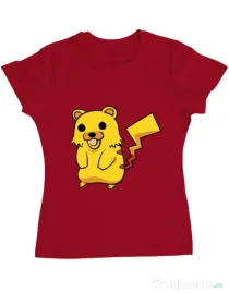 Tricou ADLER dama Pika Pika Rosu