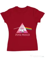 Tricou ADLER dama Pink Freud Rosu
