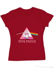 Tricou ADLER dama Pink Freud Rosu