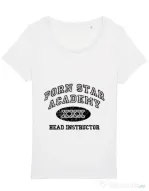 Tricou STANLEY STELLA dama Porn star Academy Alb