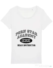 Tricou STANLEY STELLA dama Porn star Academy Alb