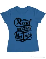 Tricou ADLER dama Read books Albastru azuriu