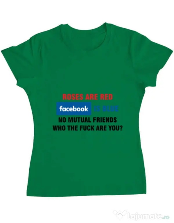 Tricou ADLER dama Roses are red Verde mediu