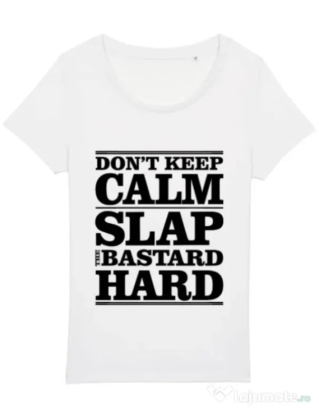 Tricou STANLEY STELLA dama Slap the bastard Alb