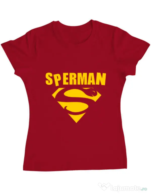 Tricou ADLER dama Sperman Rosu