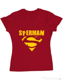 Tricou ADLER dama Sperman Rosu
