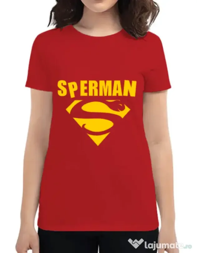 Tricou ADLER dama Sperman Rosu