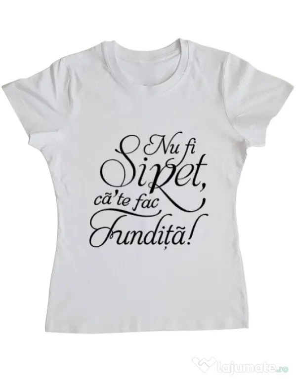 Tricou ADLER dama Nu fi siret Alb