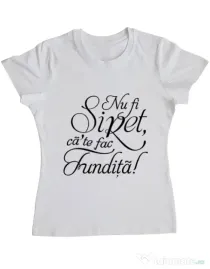Tricou ADLER dama Nu fi siret Alb